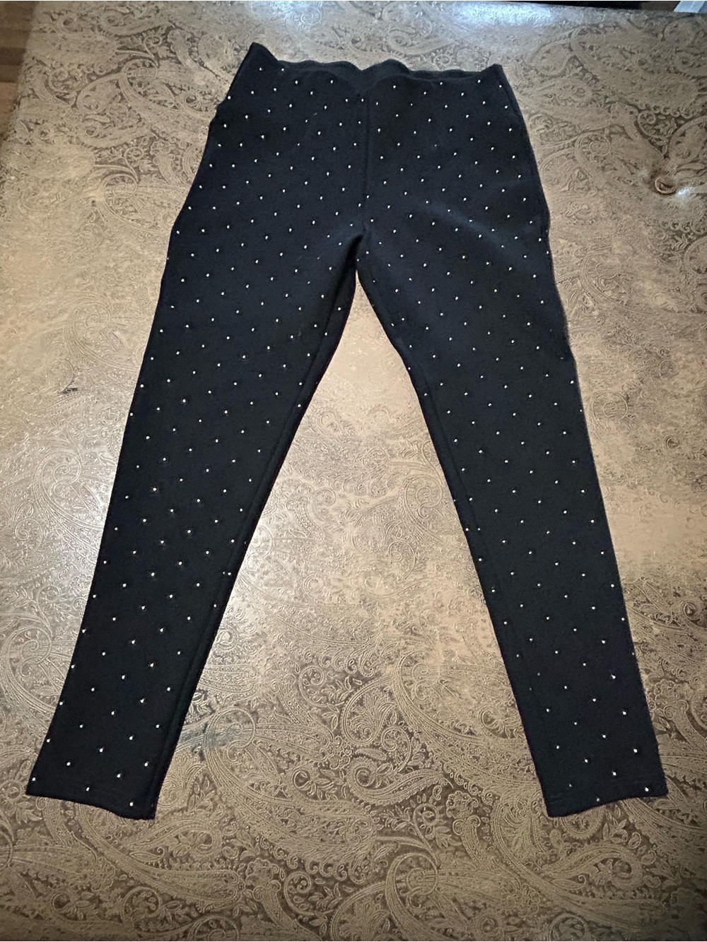 Peter Nygard Black Skinny Jeans with Studded Detail